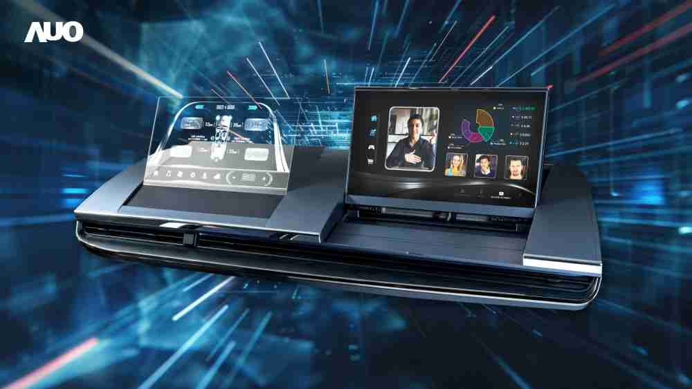 JDB电子Micro LED Display HMI解决方案打造透明Micro LED前座仪表，，，，呈现信息并保留驾驶视野开阔；亦为副驾驶座乘客打造收放自如的Micro LED屏幕，，在不影响显示质量的前提于显示区内建镜头，，，，让用户能与视讯对象直接眼神接触，，，，提供绝佳的双向沟通体验