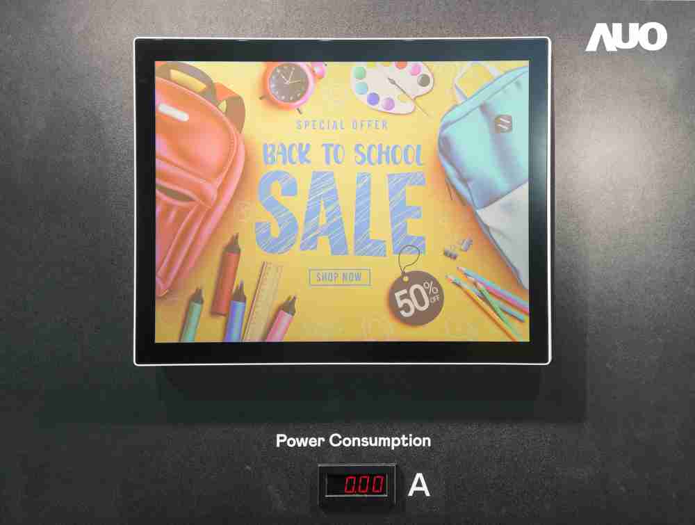 JDB电子展示胆固醇液晶超低耗能户外全彩显示器，，，ChLC（胆固醇液晶）以双稳态技术使静态显示零功耗，，具省电、、、、高彩度、、、环保的特性，，，，还整合软硬件系统解决方案，，可透过单一云端平台管理