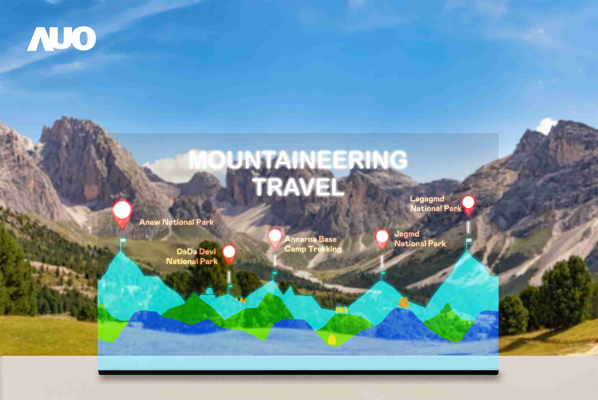 JDB电子展示全球单片尺寸最大(*)42吋透明Micro LED显示器拼接而成的〝64吋透明Micro LED显示器〞，，，具备高透明度、、、、1,000 nits高亮度、、、广色域、、、采用三边无边框的无缝拼接等多重特色，，呈现超高清、、细腻画质而不遮挡后方视觉，，，满足层峰需求，，，可广泛运用于零售、、、艺术展览或商业空间等场域